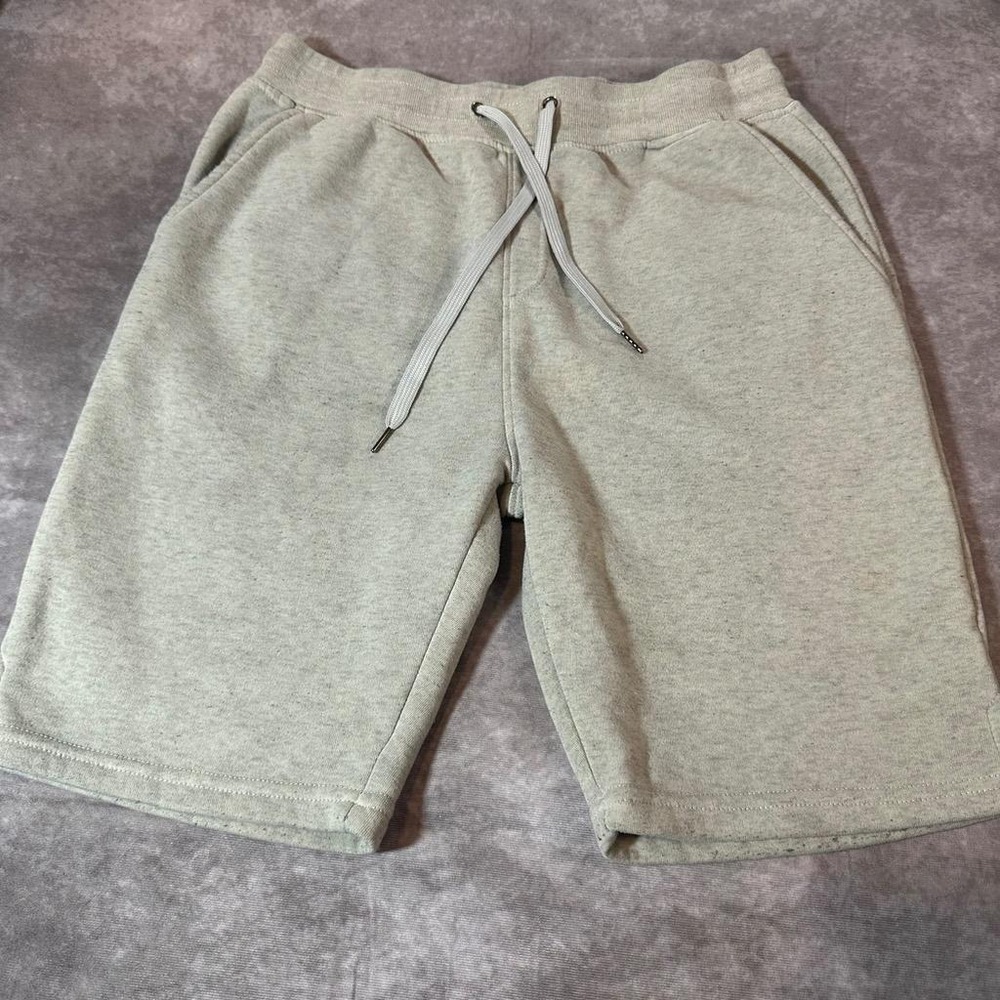 C81 Essentials Mens Sweat Shorts Large Gray Drawstring Fleece Athletic Gym